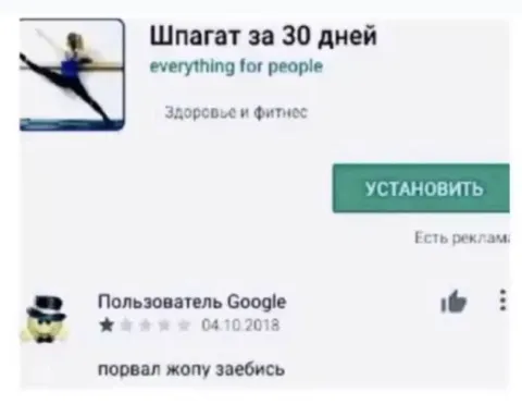 Шпагат за 30 дней — отзыв