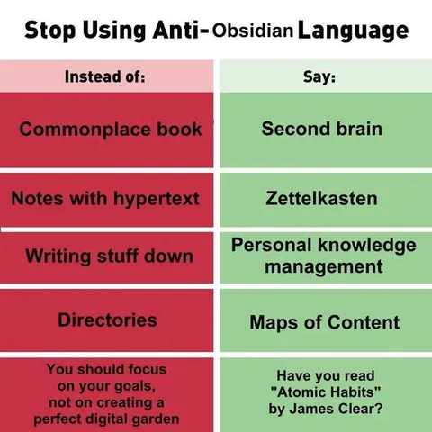 Stop Using Anti-Obsidian Language