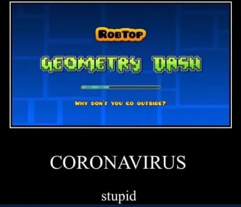 Coronavirus Geometry Dash Loading Screen