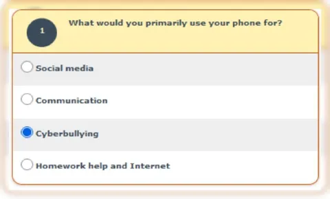 Phone Mainly for Cyberbullying