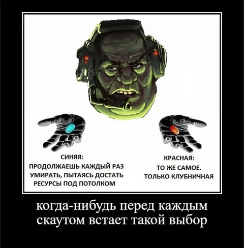 Выбор перед каждым скаутом