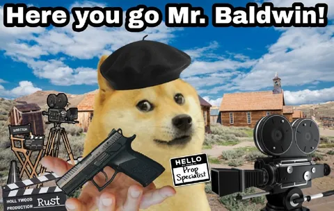 Doge on the Rust Film Set