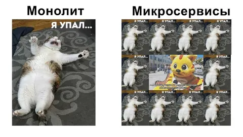 Монолит против микросервисов