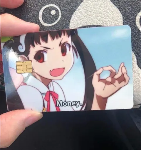 Money Anime Girl Card