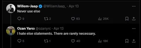 Never Use Else Statements