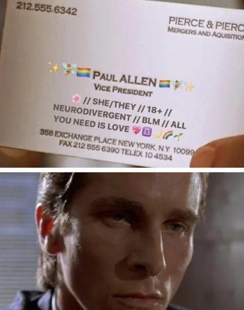 Paul Allen Business Card Reaction