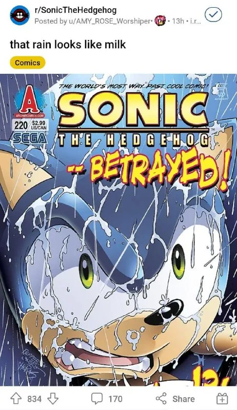 Sonic Betrayed by Milk Rain