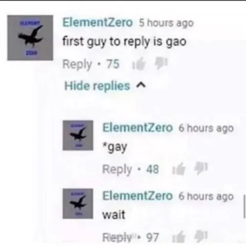 First Guy to Reply Is Gao