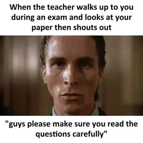 Teacher Reads Your Exam Paper