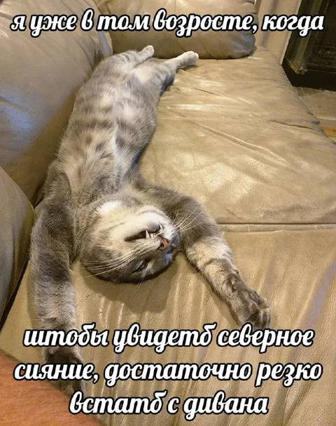 Северное сияние от дивана