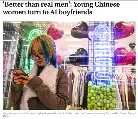 Young Women Turn to AI Boyfriends