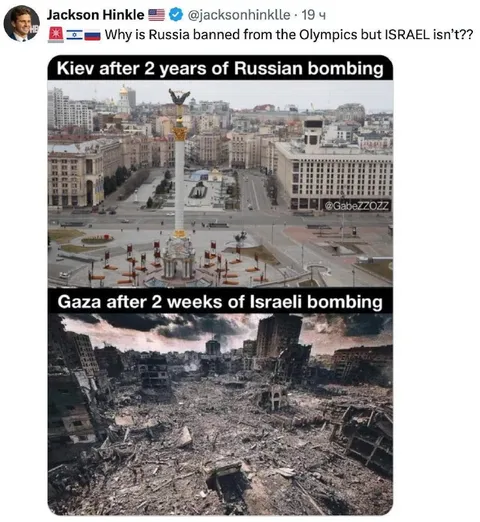 Kyiv and Gaza Bombing Comparison