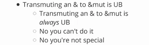 Transmuting an & to &mut