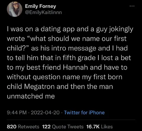 Megatron Firstborn Child