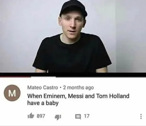 Eminem Messi Tom Holland Baby