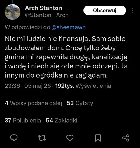 Sam sobie zbudowałem dom
