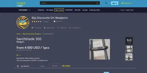 Big Discounts on Weapons