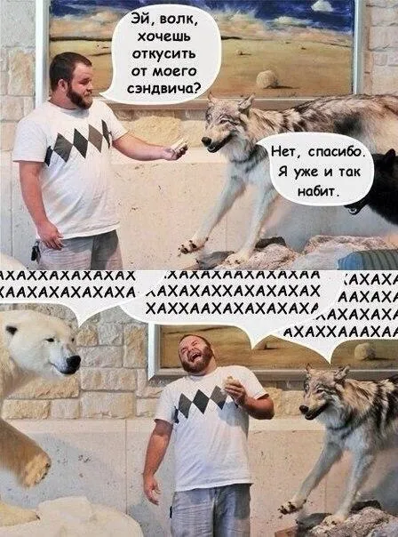 Волк уже набит