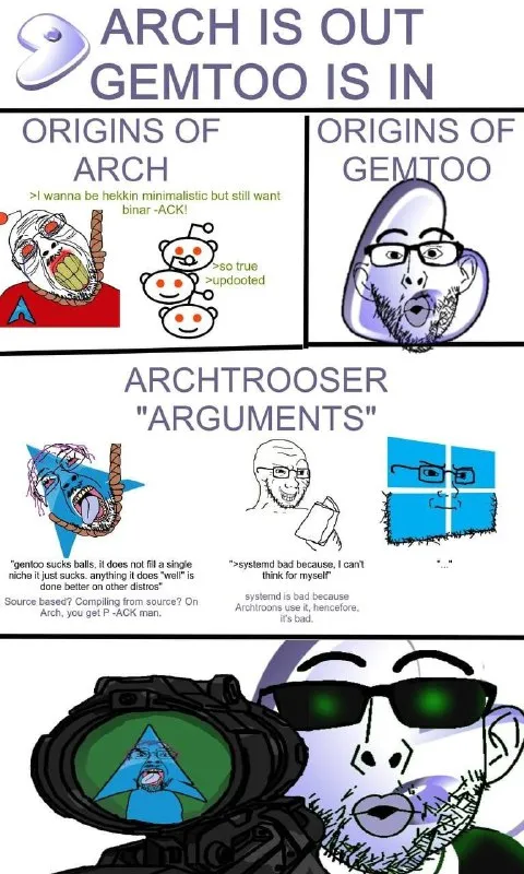 Arch Is Out, Gentoo Is In