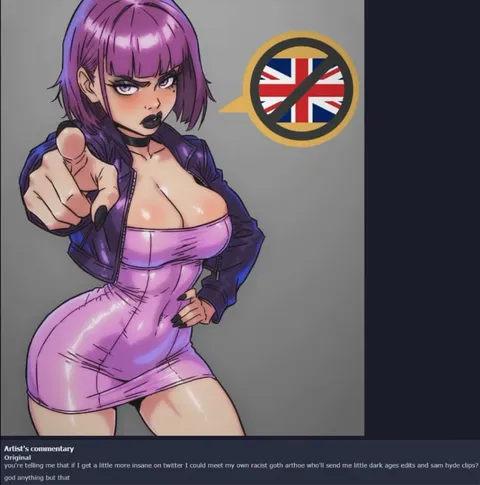 Racist Goth Arthoe Fantasy
