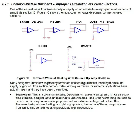 Improper Termination of Unused Sections