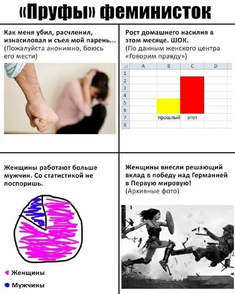 Пруфы феминисток