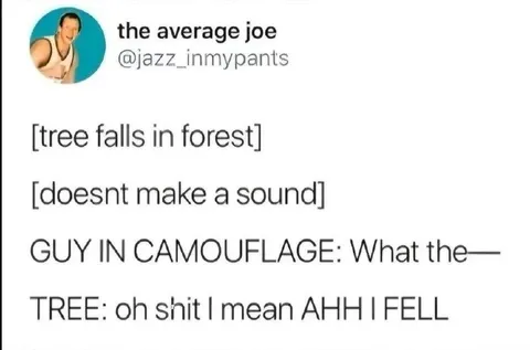 Tree Falls in the Forest