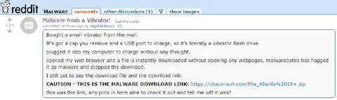 Vibrator Flash Drive Malware