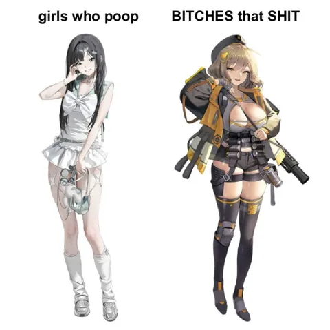 Girls Who Poop vs Bitches That Shit