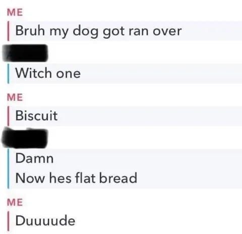 Flat Bread Dog Pun