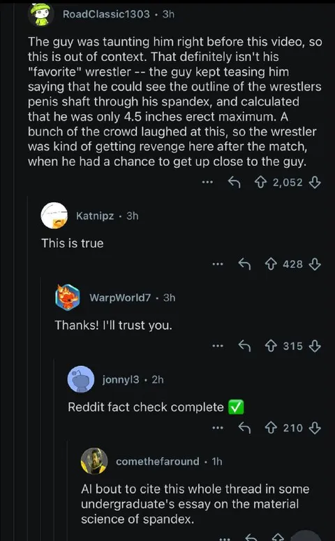 Reddit Fact Check Gone Wrong