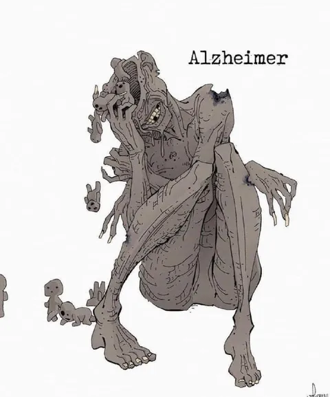 Alzheimer Monster Drawing