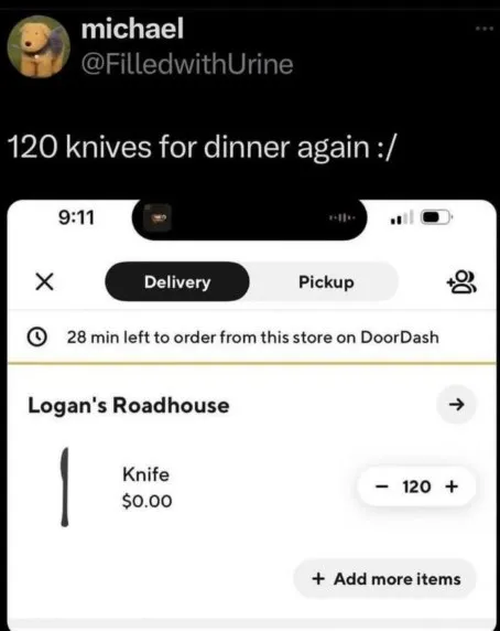 120 Knives for Dinner
