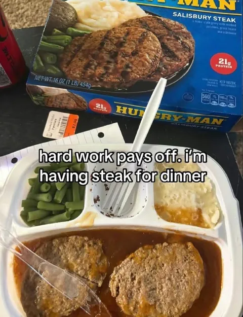 Hard Work Steak Dinner