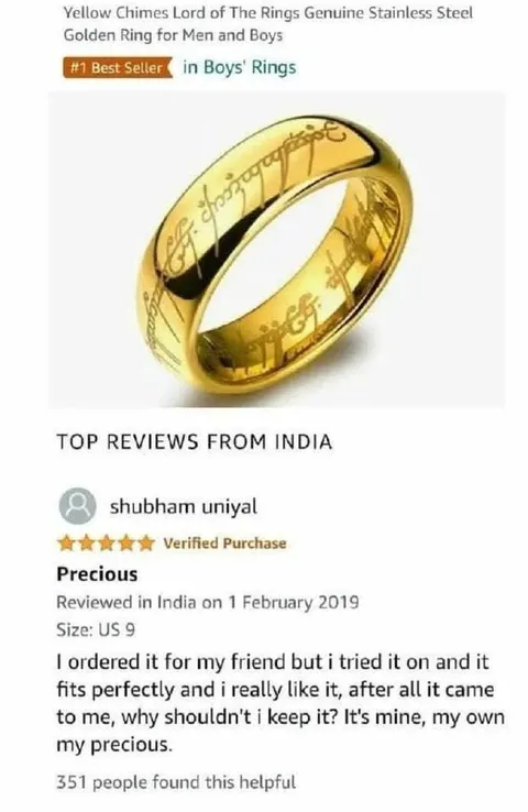 My Precious Ring Review