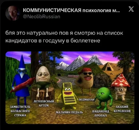 Кандидаты в Госдуму на бюллетене
