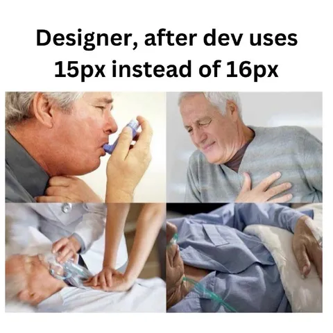 Designer After 15px Instead of 16px