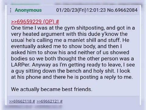 Gym Shitposting Best Friends