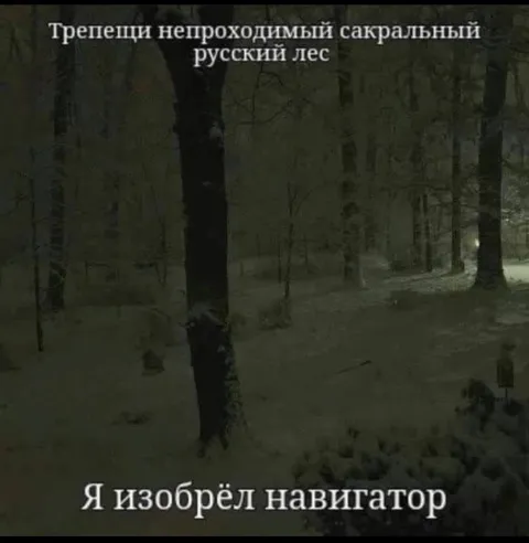 Я изобрёл навигатор в лесу