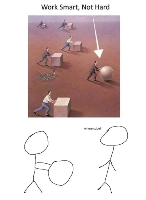 Work Smart Not Hard Cuber