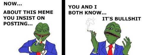 Pepe Posts Bullshit Meme