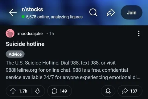 Suicide Hotline Advice Post