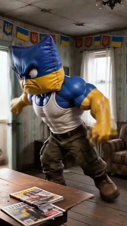 WANT FEELS YOU Ukrainian Pillow Chaos
