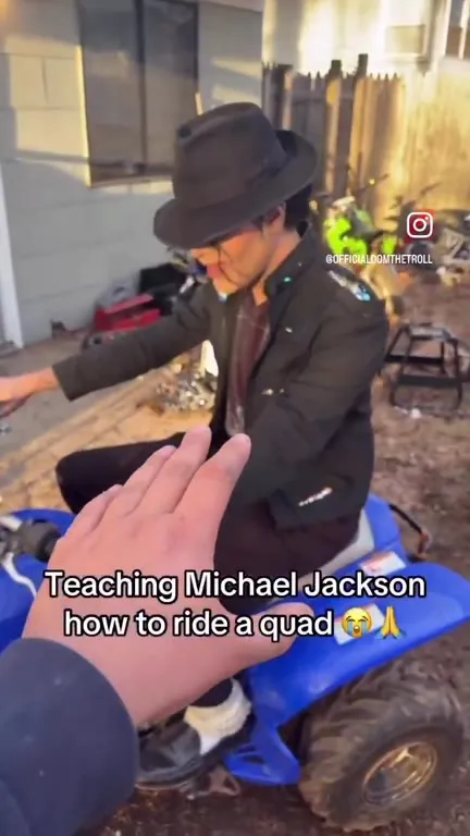 Teaching Michael Jackson to Ride a Quad
