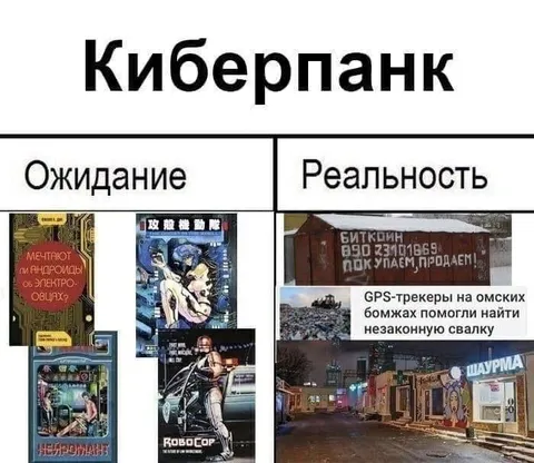 Киберпанк: ожидание и реальность