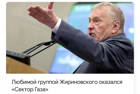 Любимой группой Жириновского оказался «Сектор Газа»