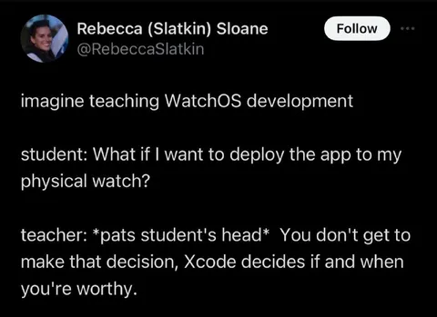 Xcode Decides If You're Worthy