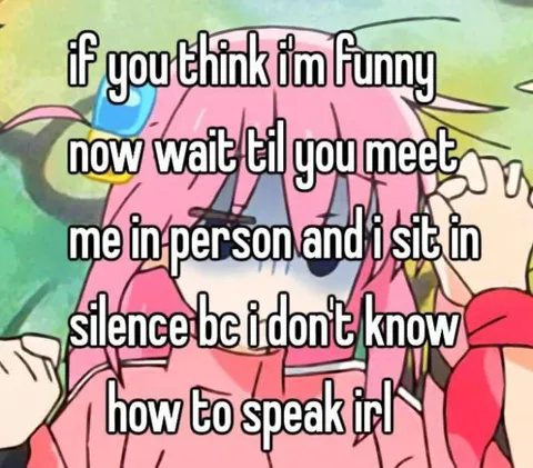 Funny Online, Silent in Person