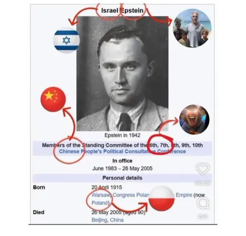 Israel Epstein Wikipedia Mix-Up