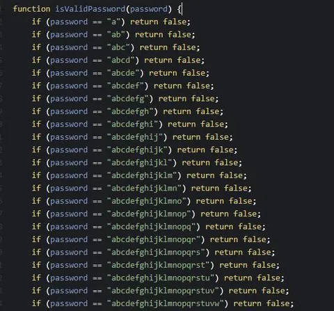 Password Validation Gets Ridiculous